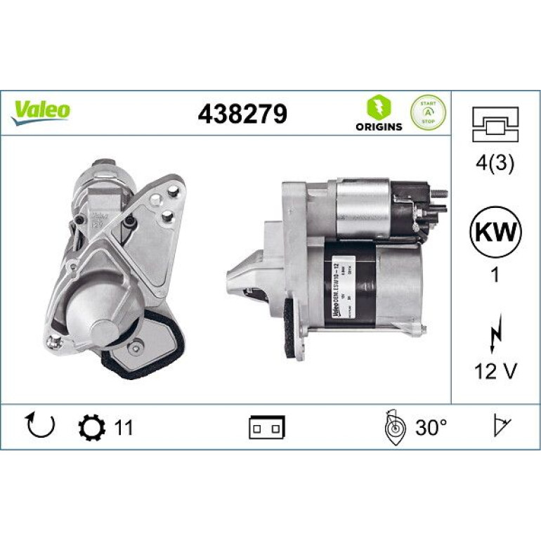 VALEO Anlasser 438279 VALEO Anlasser 438279