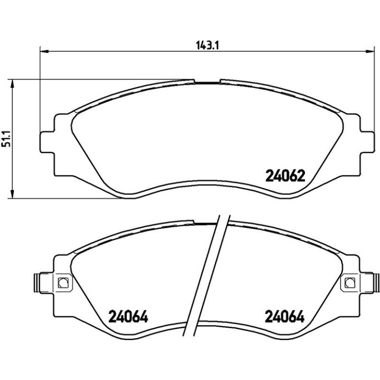 BREMBO Bremsklötze VA P 10 006 BREMBO Bremsklötze VA P 10 006