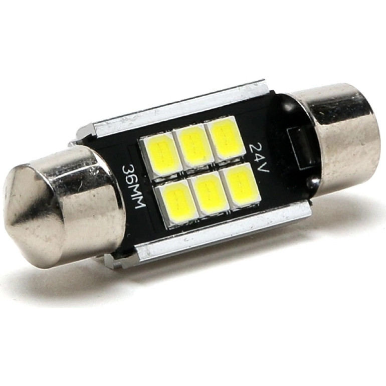 LED Soffitte C5W 36mm SV8,5-8 6x 2835 24V SMD Weiß LED Soffitte C5W 36mm SV8,5-8 6x 2835 24V SMD Weiß