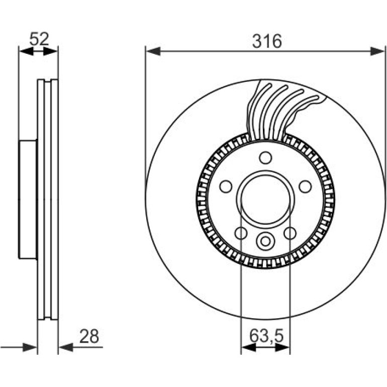 Bremsscheibe 0 986 479 C19 Bremsscheibe 0 986 479 C19