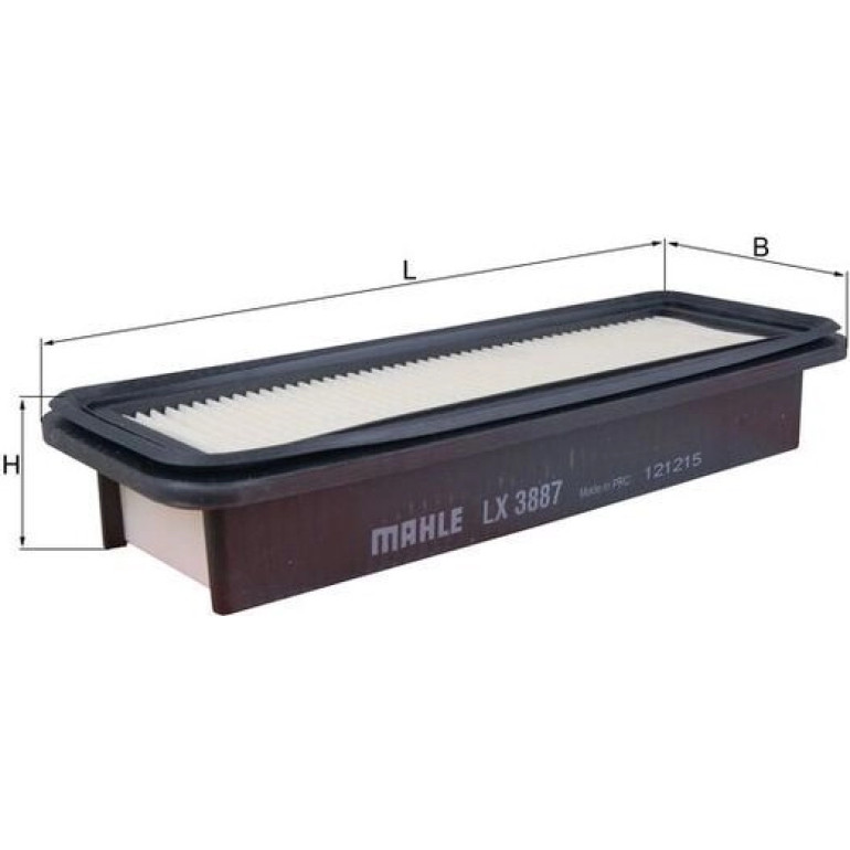 MAHLE Luftfilter LX 3887 MAHLE Luftfilter LX 3887