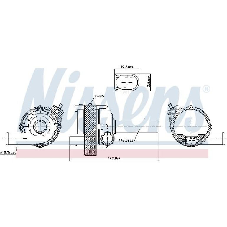 NISSENS Wasserpumpe 831077 NISSENS Wasserpumpe 831077