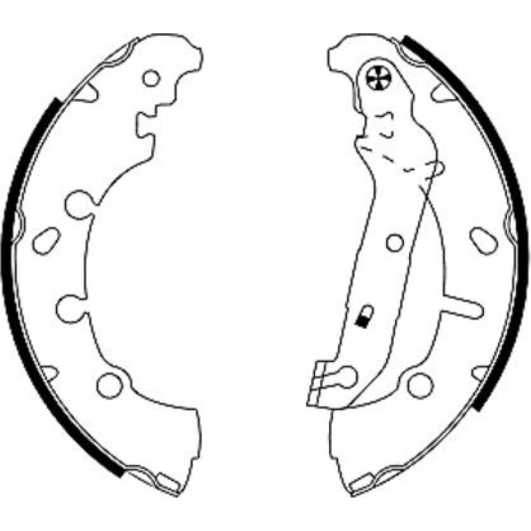 Bremsbacken Ford Fiesta 96-/01-/Fusion/Puma/Mazda 2 91057300 Bremsbacken Ford Fiesta 96-/01-/Fusion/Puma/Mazda 2 91057300