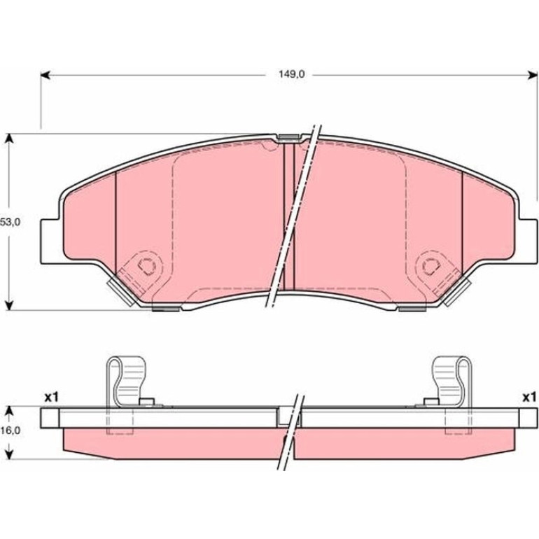 Bremsbelagsatz Kia P. Sportage GDB3241 Bremsbelagsatz Kia P. Sportage GDB3241