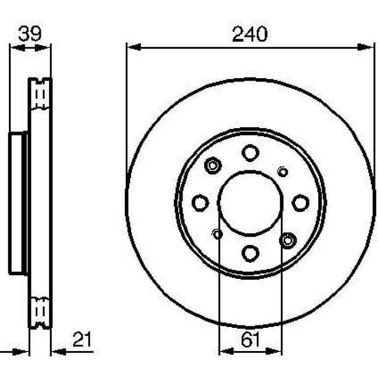 Bremsscheibe VA 0 986 479 033 Bremsscheibe VA 0 986 479 033