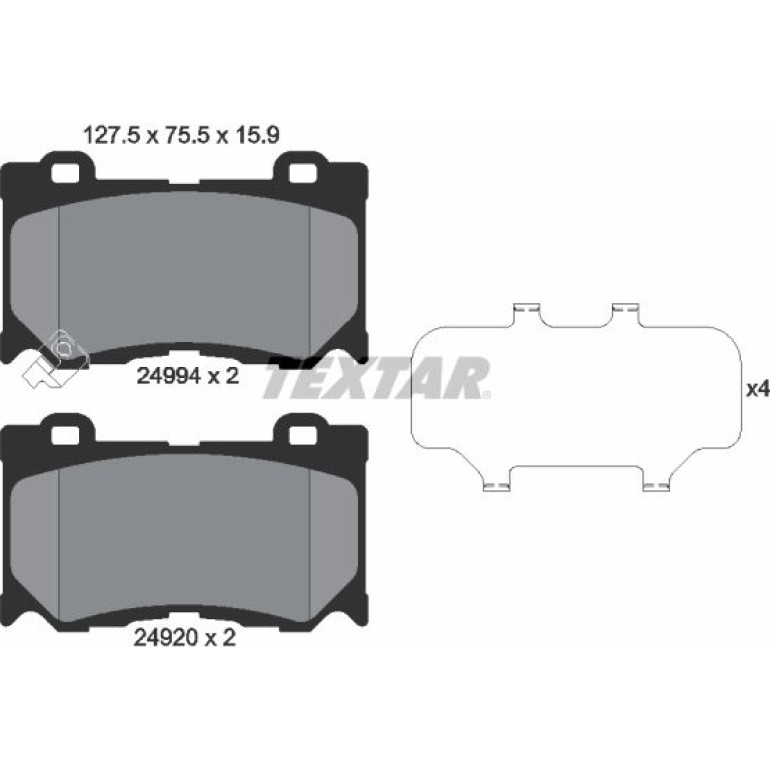 Bremsbelagsatz Nissan P. 370Z/Infiniti Fx/G37/Q70 09 2499401