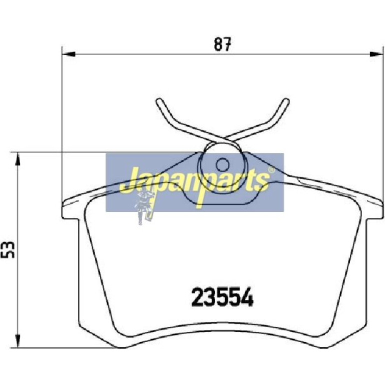 Japanparts Bremsbeläge PP-0700AF Japanparts Bremsbeläge PP-0700AF