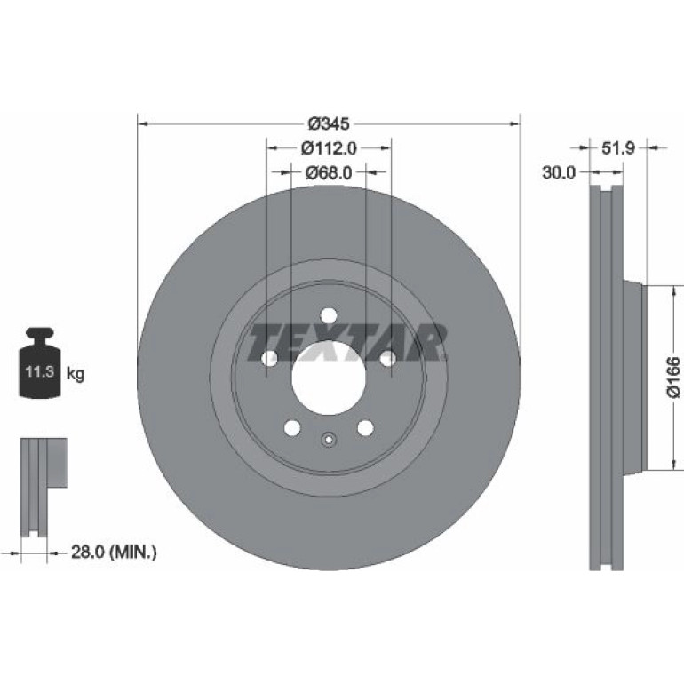Bremsscheibe Audi S. A4/A5/A6/A7/Q5 07 92229205 Bremsscheibe Audi S. A4/A5/A6/A7/Q5 07 92229205