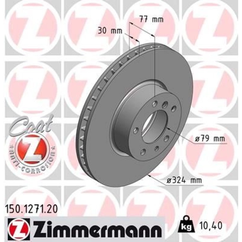 ZIMMERMANN Bremsscheibe 150.1271.20 ZIMMERMANN Bremsscheibe 150.1271.20