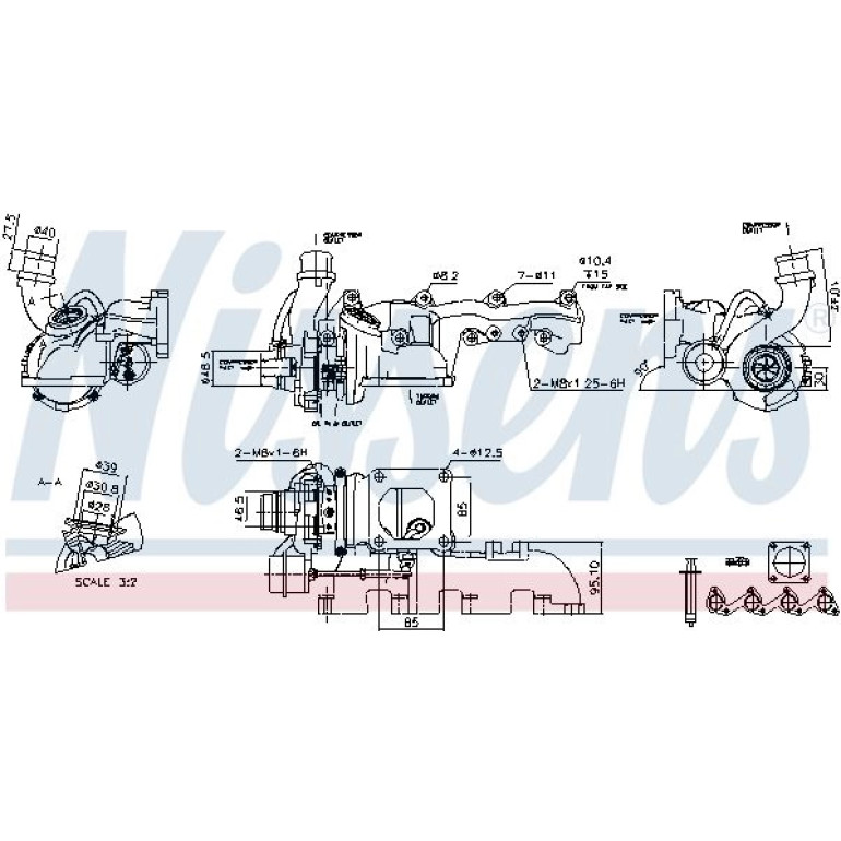NISSENS Turbolader 93077 NISSENS Turbolader 93077