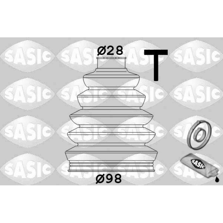 SASIC Faltenbalgsatz, Antriebswelle 1906028 SASIC Faltenbalgsatz, Antriebswelle 1906028