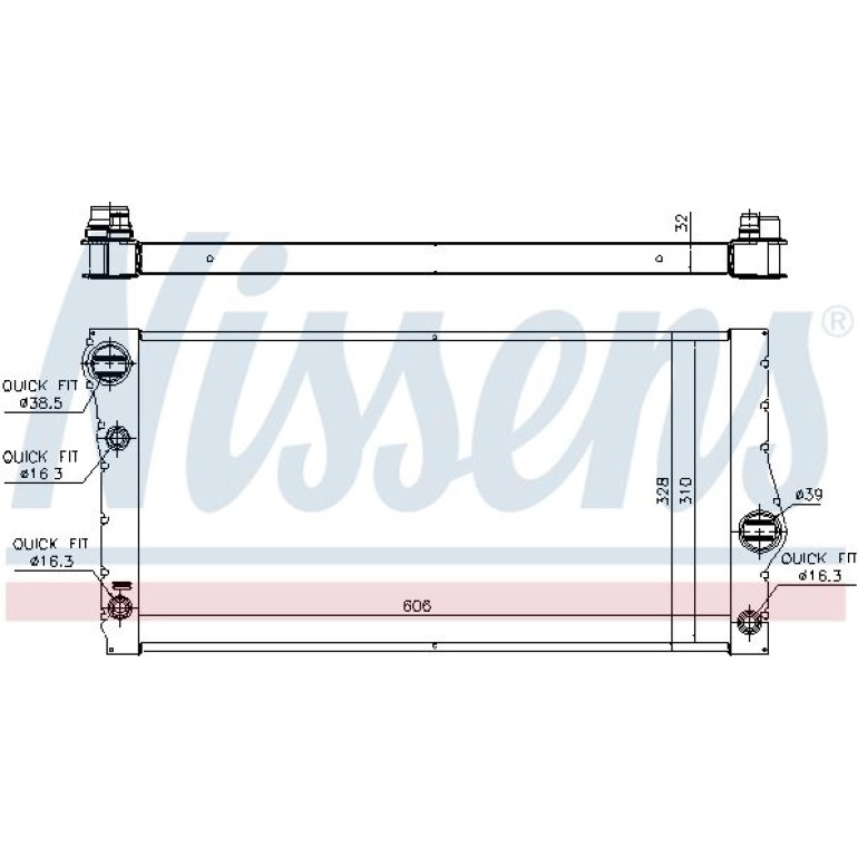 Wasserkühler PKW 60775 Wasserkühler PKW 60775