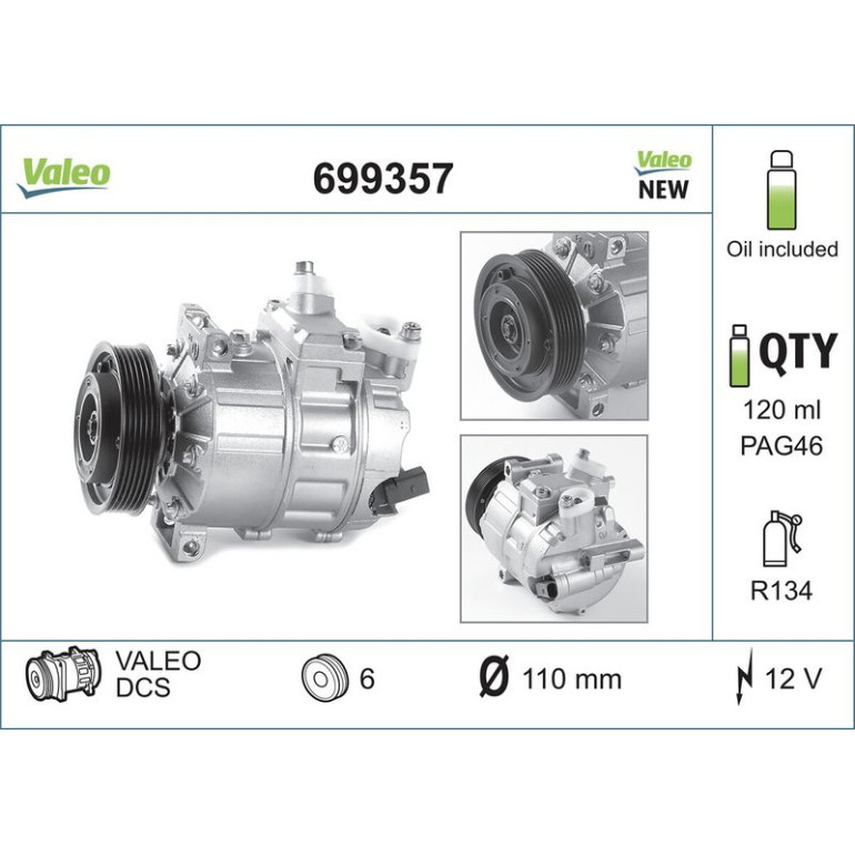 Kompressor, Klimaanlage 699357 Kompressor, Klimaanlage 699357