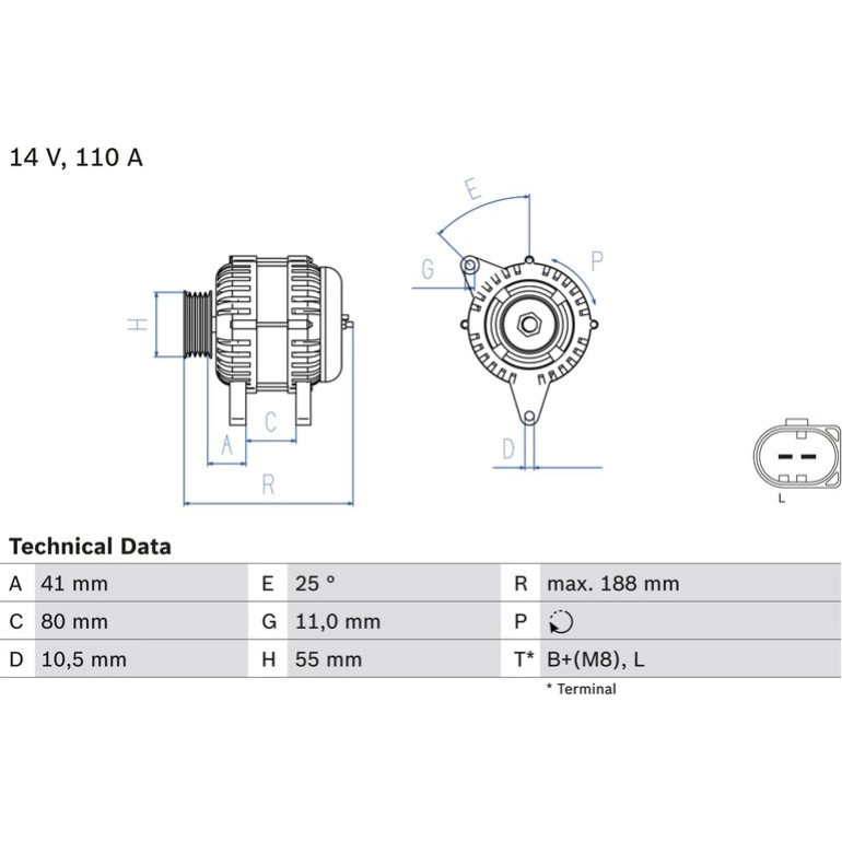Lichtmaschine 0 986 046 060 Lichtmaschine 0 986 046 060
