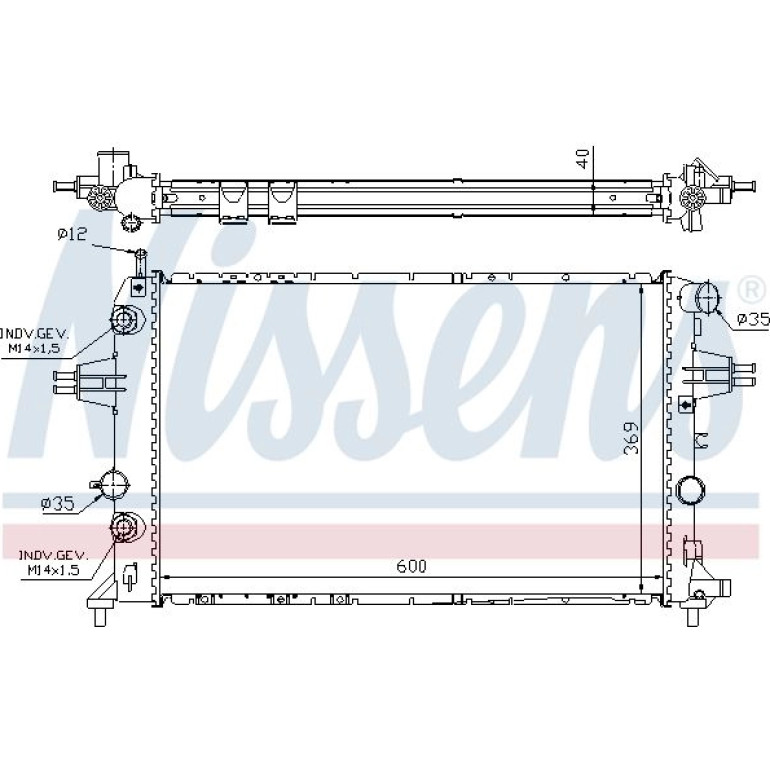 Wasserkühler PKW 63003A Wasserkühler PKW 63003A