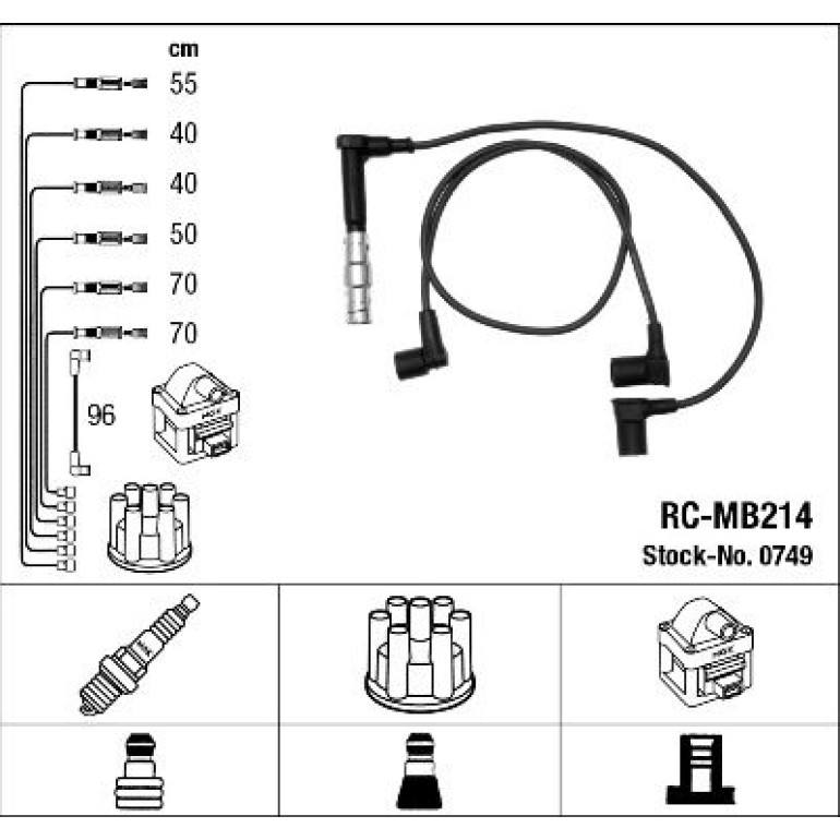 Zündleitungssatz RC-MB214 Zündleitungssatz RC-MB214