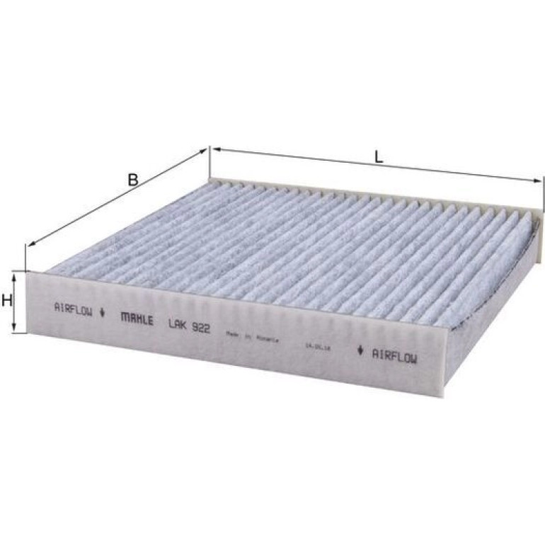MAHLE Filter, Innenraumluft LAK 922 MAHLE Filter, Innenraumluft LAK 922