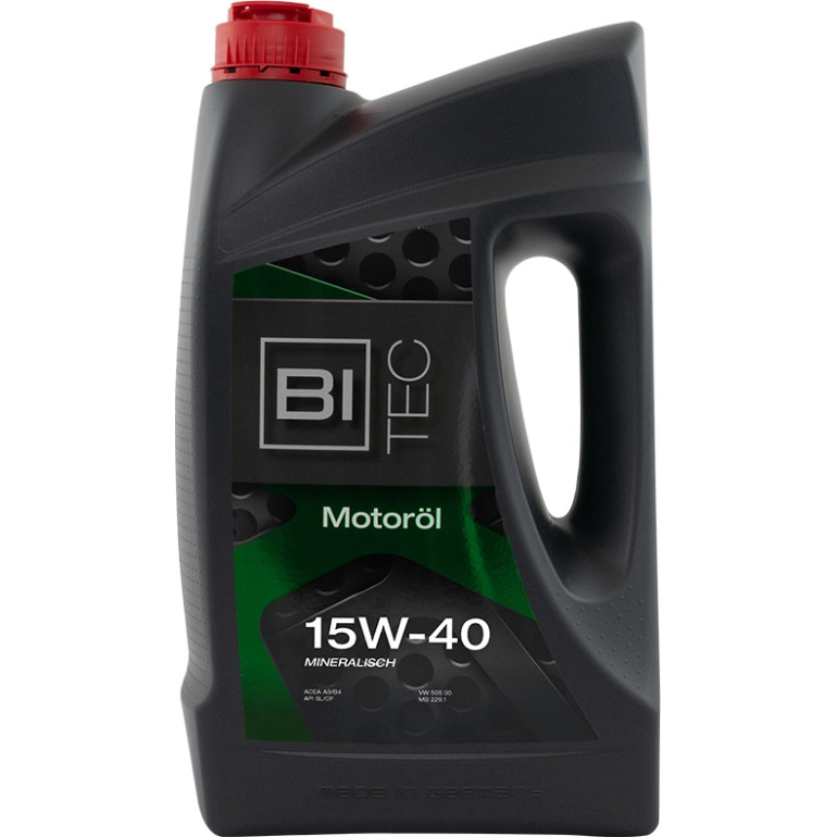 BiTec 15W-40 Mineralisch 5 Liter 31125,548 BiTec 15W-40 Mineralisch 5 Liter 31125,548