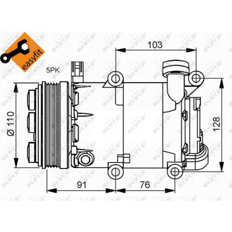 Kompressor, Klimaanlage NRF32415 Kompressor, Klimaanlage NRF32415