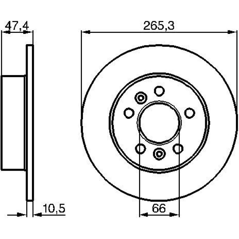 Bremsscheibe HA 0 986 478 305 Bremsscheibe HA 0 986 478 305