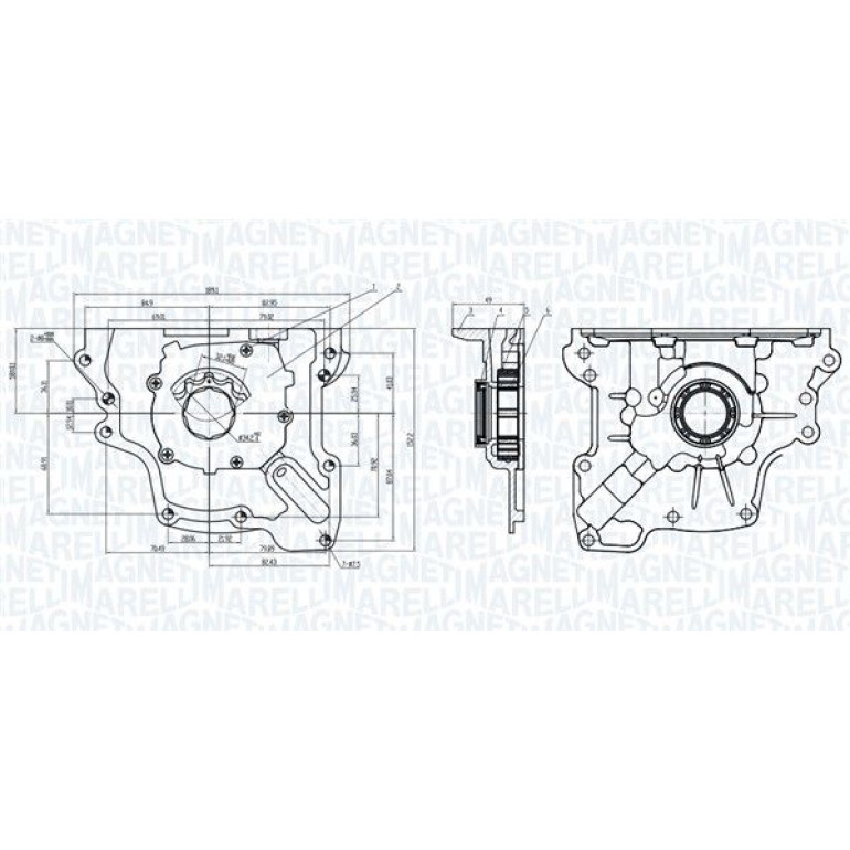 MAGNETI MARELLI Ölpumpe 351516000009 MAGNETI MARELLI Ölpumpe 351516000009