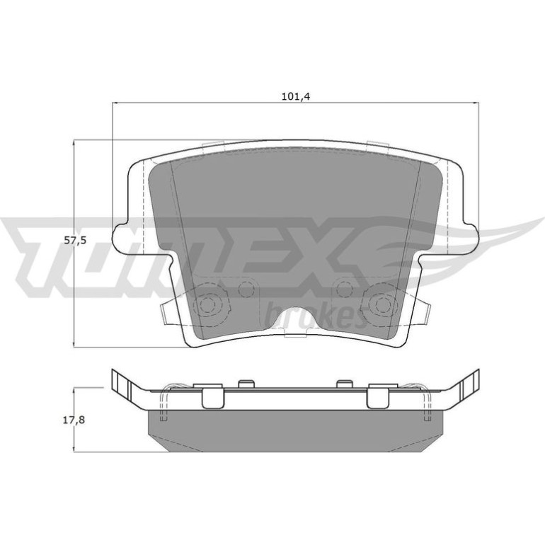 TOMEX brakes Bremsbelagsatz, Scheibenbremse TX 15-72 TOMEX brakes Bremsbelagsatz, Scheibenbremse TX 15-72