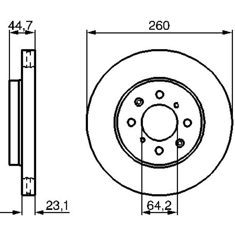 Bremsscheibe VA 0 986 479 226 Bremsscheibe VA 0 986 479 226