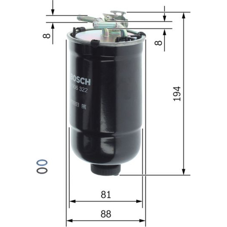 Kraftstofffilter 0 450 906 322 Kraftstofffilter 0 450 906 322