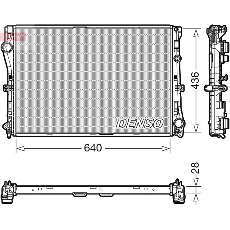 DENSO Motorkühler DRM17103 DENSO Motorkühler DRM17103