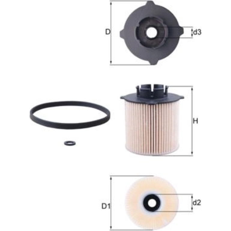 MAHLE Kraftstofffilter KX 265D MAHLE Kraftstofffilter KX 265D