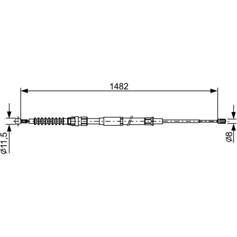 Handbremsseil li 1987482454 Handbremsseil li 1987482454