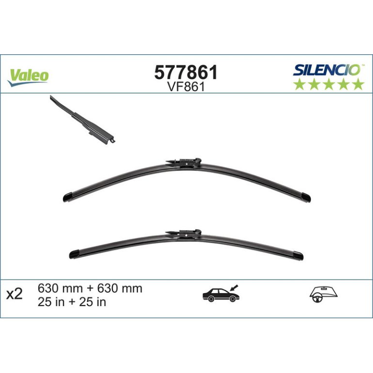 VM861 VALEO Silencio X.TRM Wischer 577861 VM861 VALEO Silencio X.TRM Wischer 577861