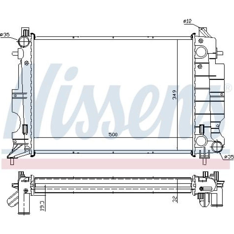 Wasserkühler PKW 64037A