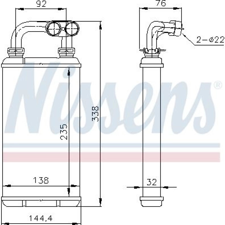 Heizkühler PKW 70519 Heizkühler PKW 70519