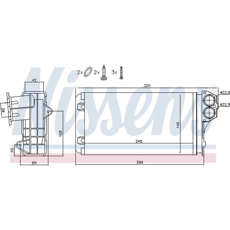 Heizkühler PKW 72941 Heizkühler PKW 72941