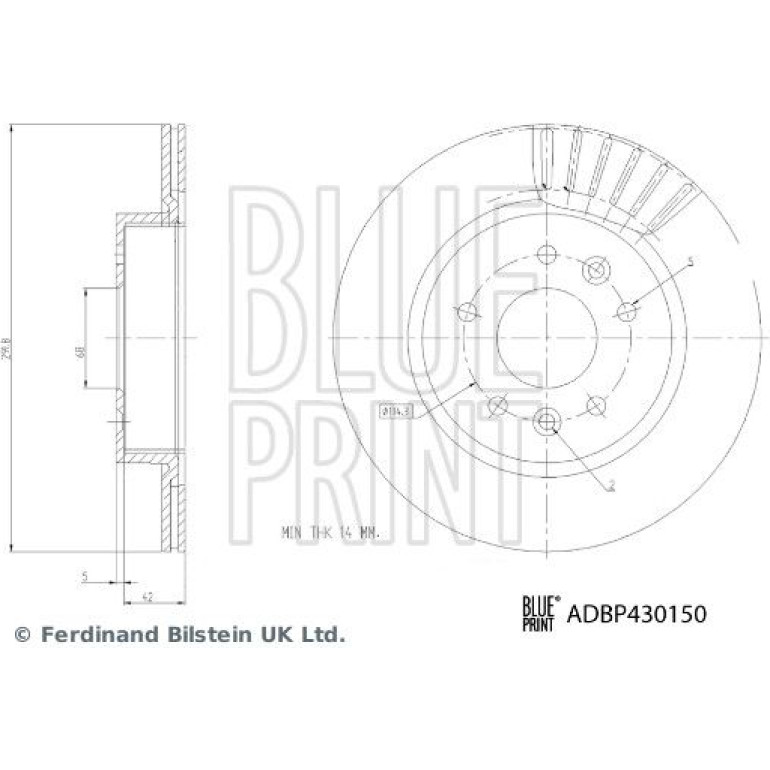 BREMSSCHEIBE ADBP430150 BREMSSCHEIBE ADBP430150