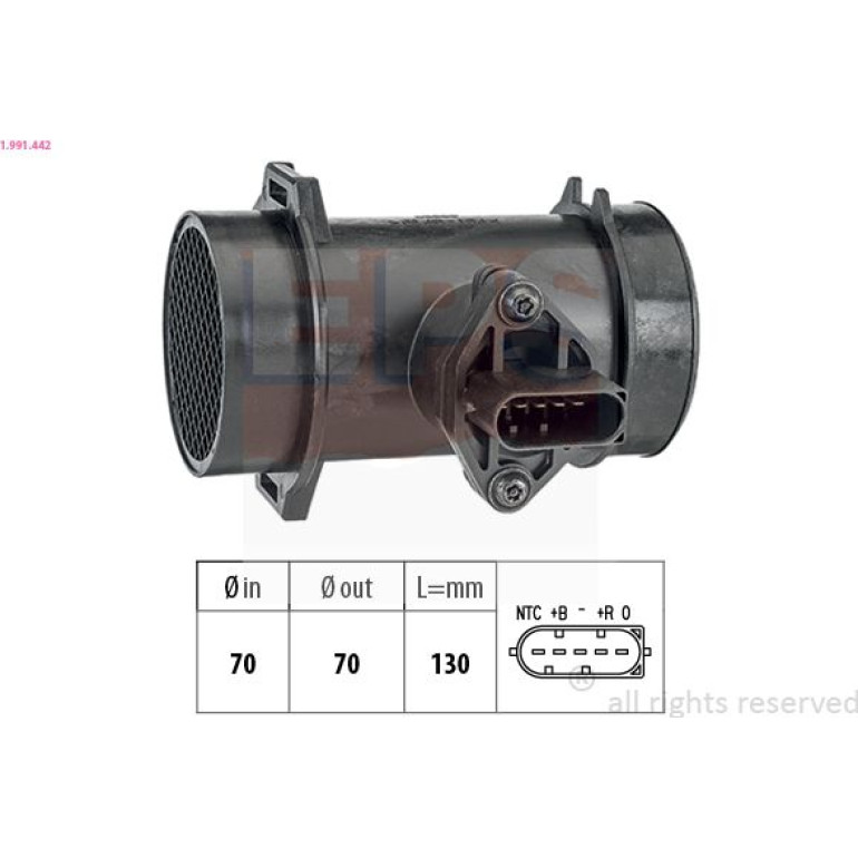 EPS Luftmassenmesser Luftmengenmesser 1.991.442 EPS Luftmassenmesser Luftmengenmesser 1.991.442