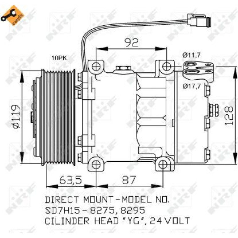 NRF Kompressor 32705