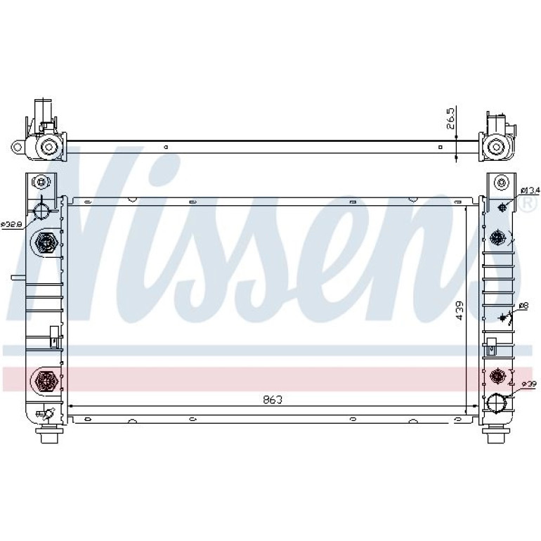 Wasserkühler PKW 69091 Wasserkühler PKW 69091