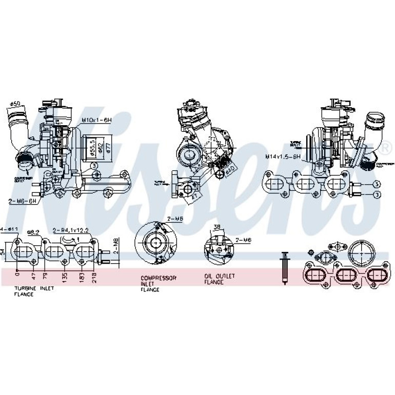 NISSENS Turbolader 93466 NISSENS Turbolader 93466