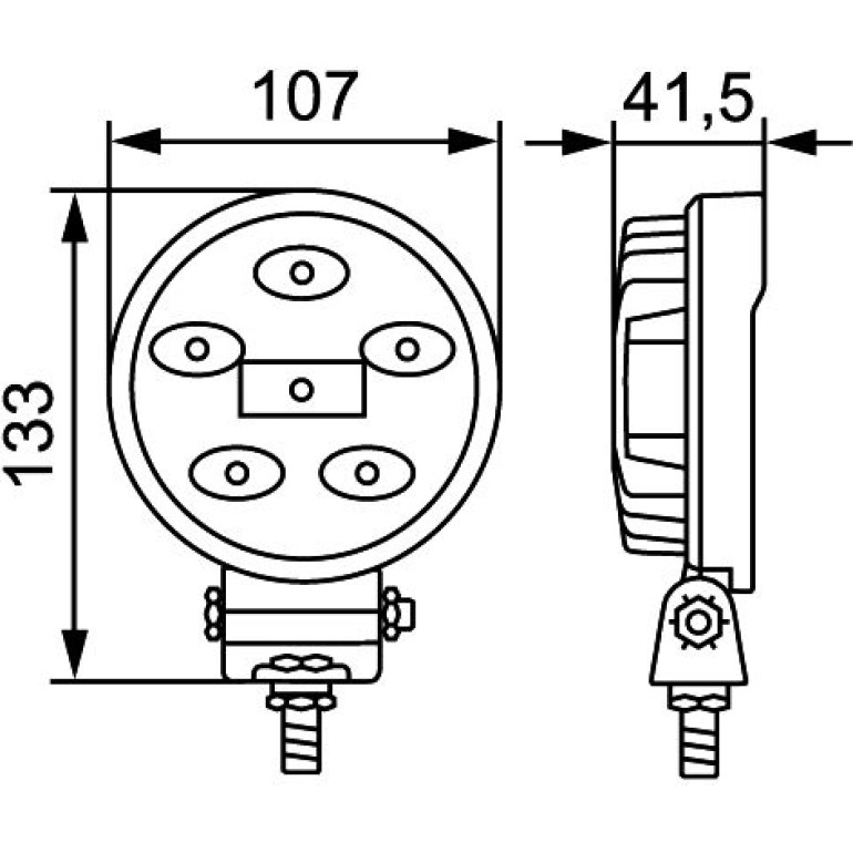HELLA Arbeitsscheinwerfer 1G0 357 108-012 HELLA Arbeitsscheinwerfer 1G0 357 108-012