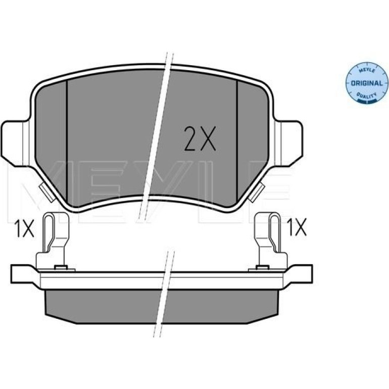 Bremsbelagsatz Opel T. Astra/Combo/Corsa/Meriva 00- Mit Sensor 025 234 1715/W Bremsbelagsatz Opel T. Astra/Combo/Corsa/Meriva 00- Mit Sensor 025 234 1715/W