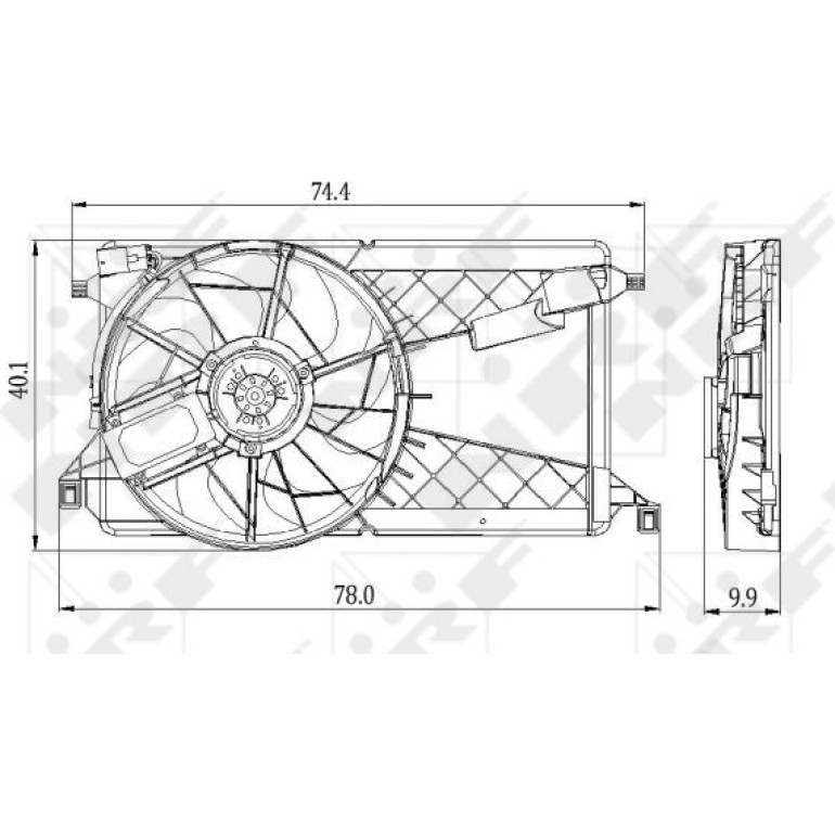 Lüfter Motorkühlung 47291 Lüfter Motorkühlung 47291