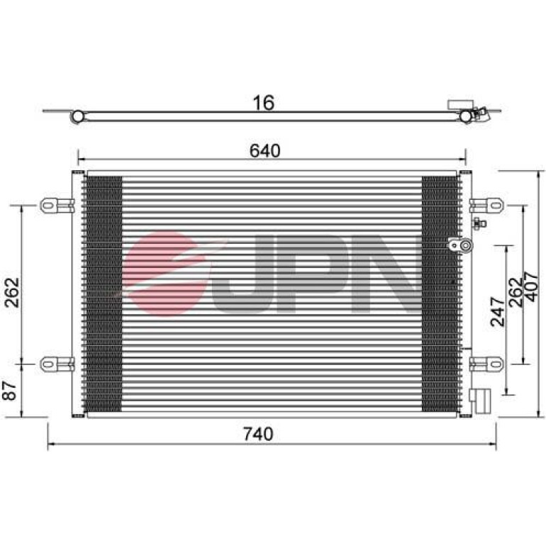 JPN Kondensator, Klimaanlage 60C9073-JPN JPN Kondensator, Klimaanlage 60C9073-JPN