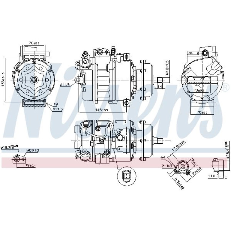 NISSENS Kompressor 890635 NISSENS Kompressor 890635