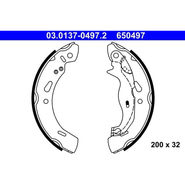 Bremsbackensatz 03.0137-0497.2