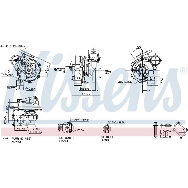 NISSENS Turbolader 93070 NISSENS Turbolader 93070