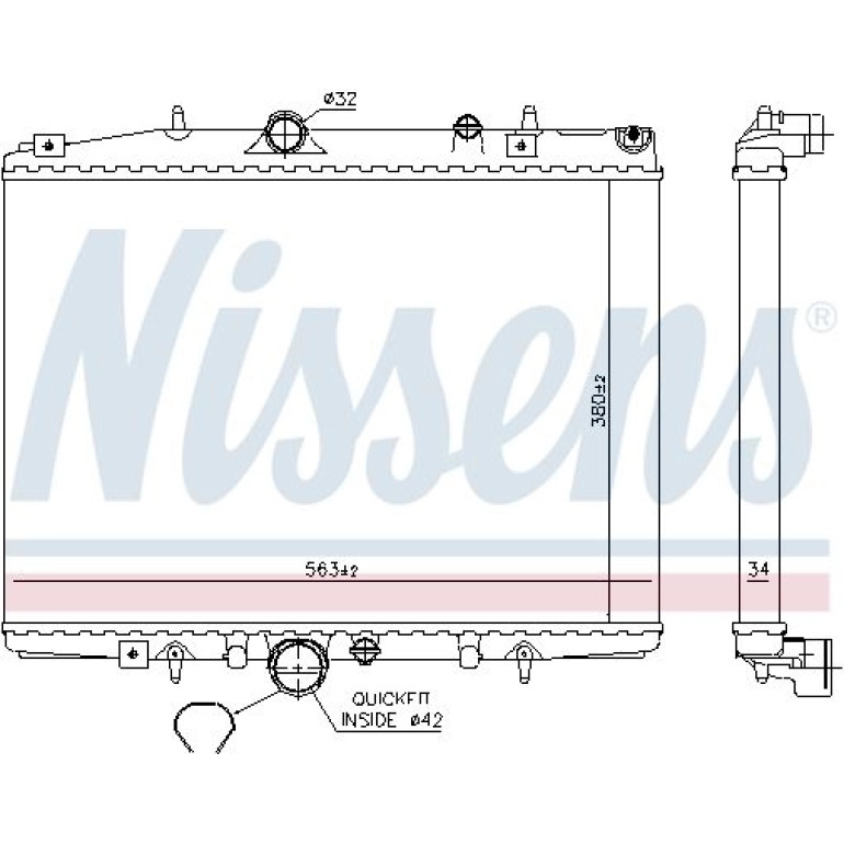 Wasserkühler PKW 63705A Wasserkühler PKW 63705A
