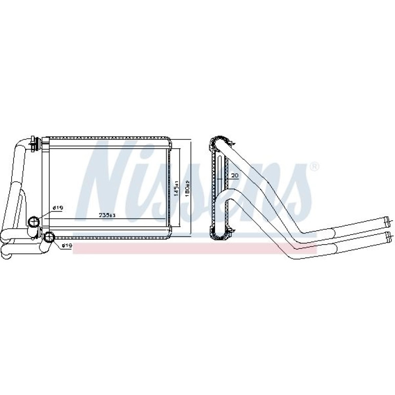 Heizkühler PKW 707071