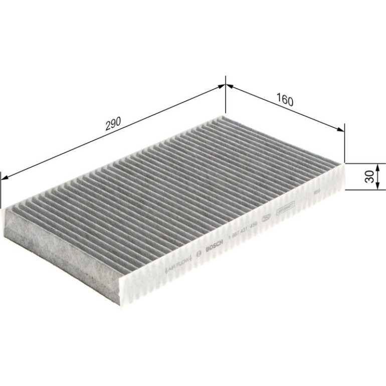 Aktivkohlefilter 1987431459 Aktivkohlefilter 1987431459